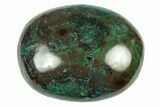 Polished Chrysocolla and Malachite Stone - Peru #250361-1